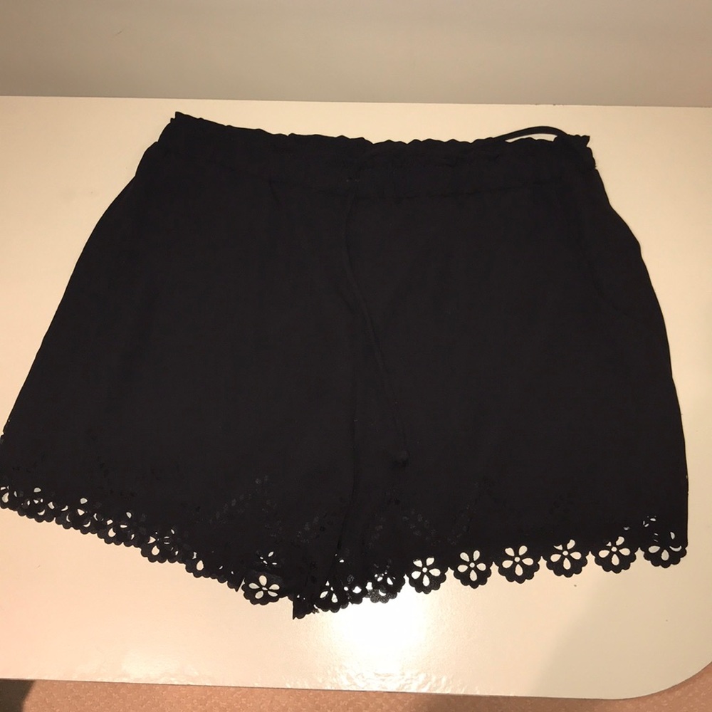 Black High Rise Shorts